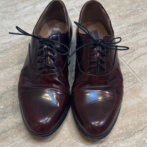Nordstrom Men's Dark Red Leather Oxfords size 10 1/2